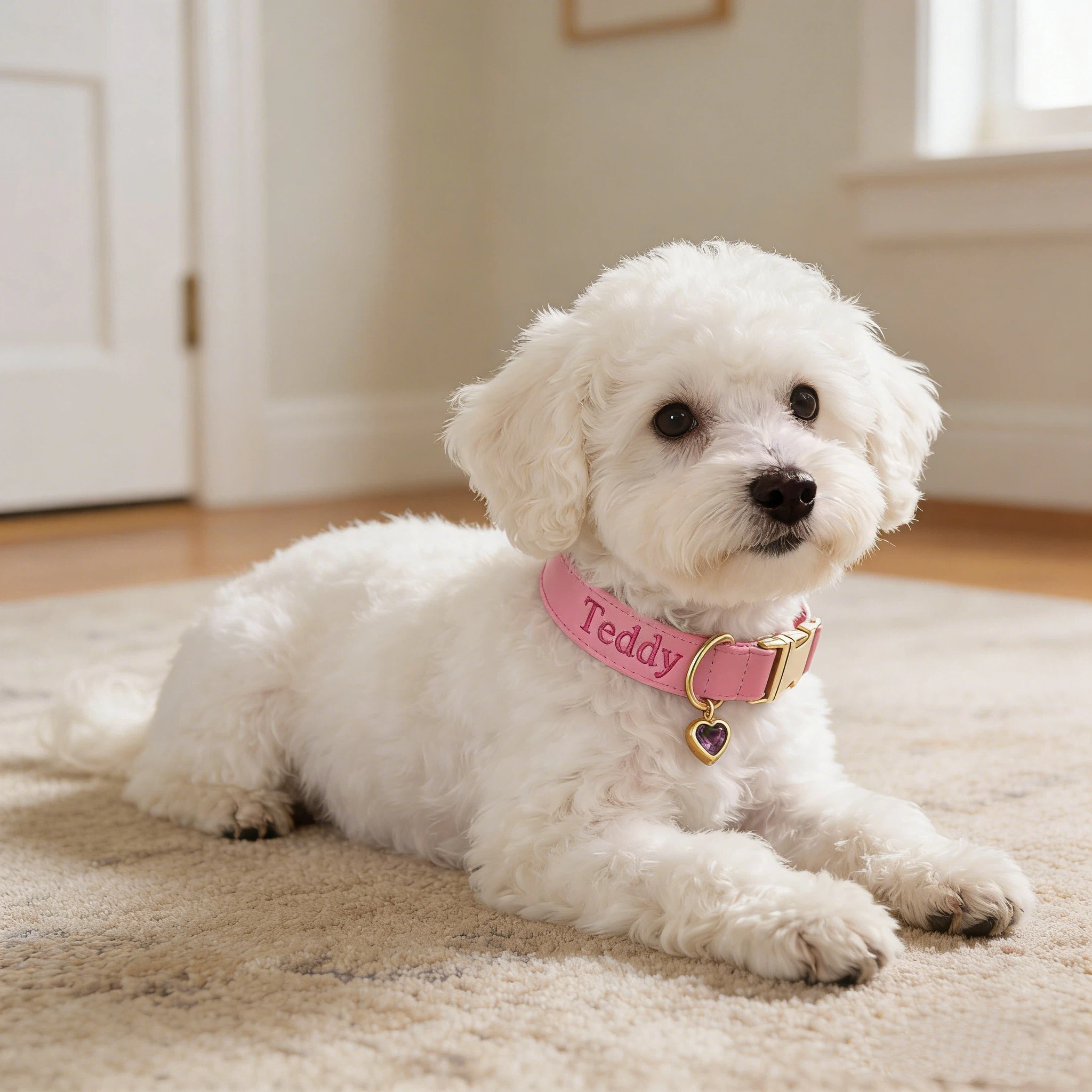 Personalized Embroidered Name Leather Pet Collar | inAccs34