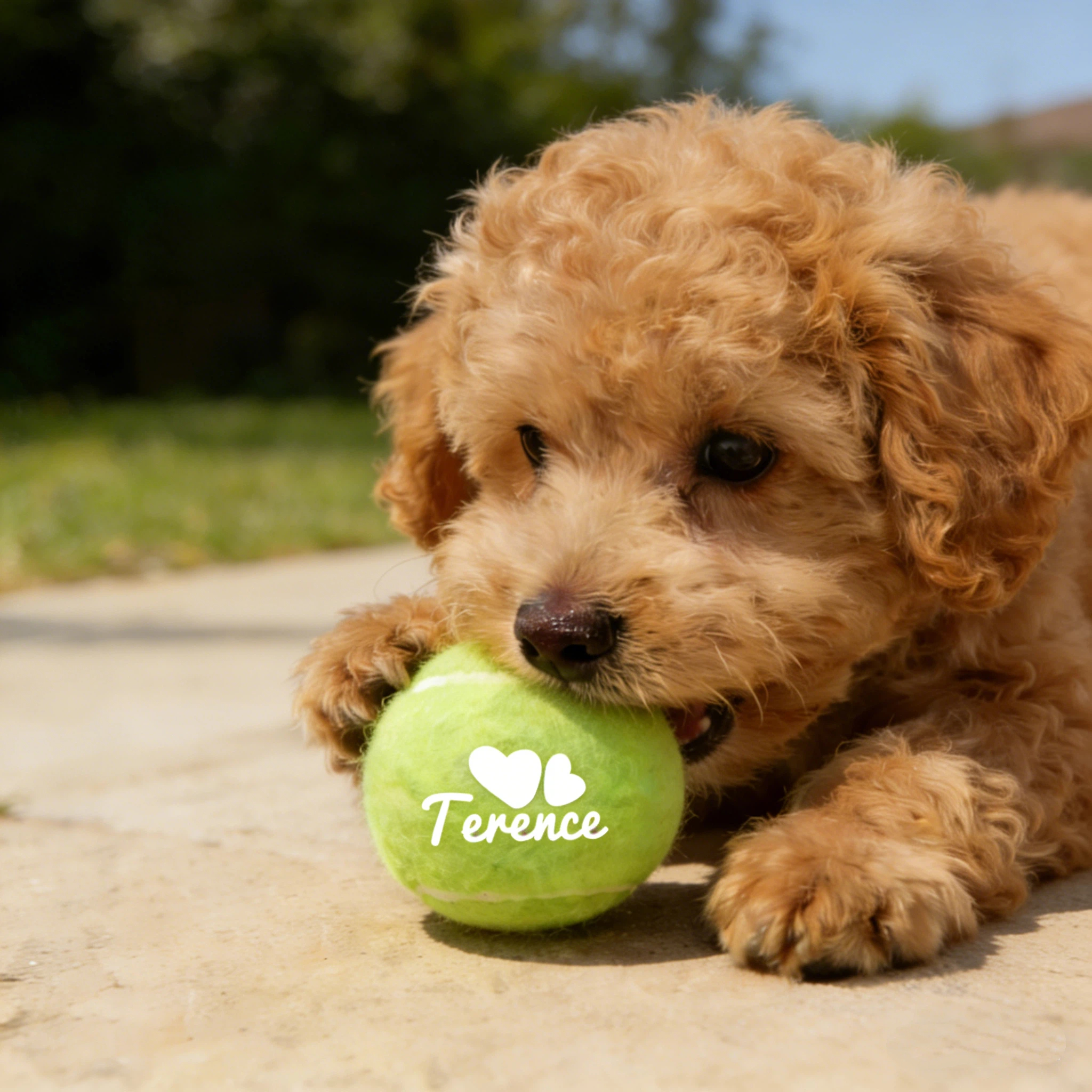 Personalized Name Pet Tennis Ball | inToy09