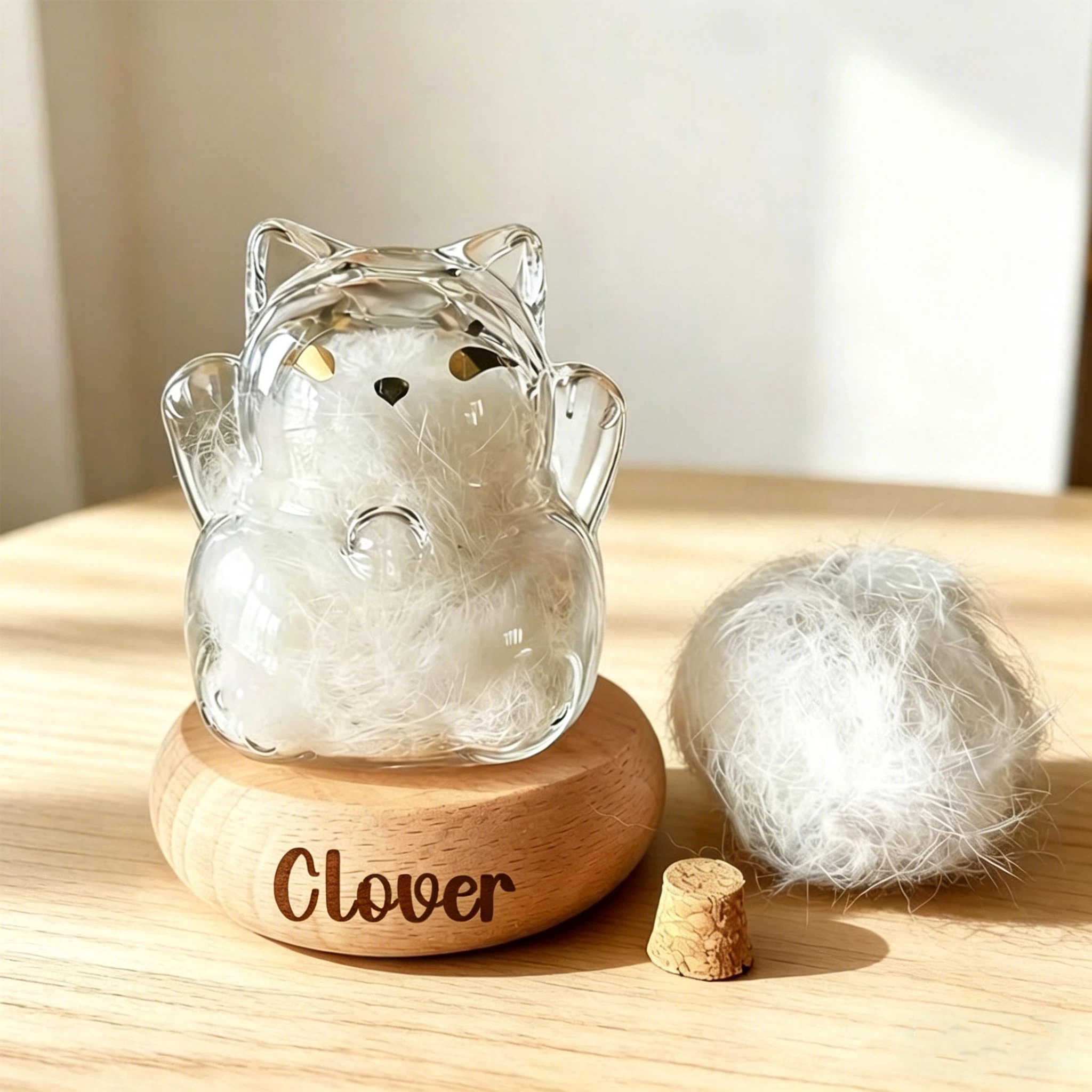 Personalized Pet Hair Memorial Jar | inAccs49