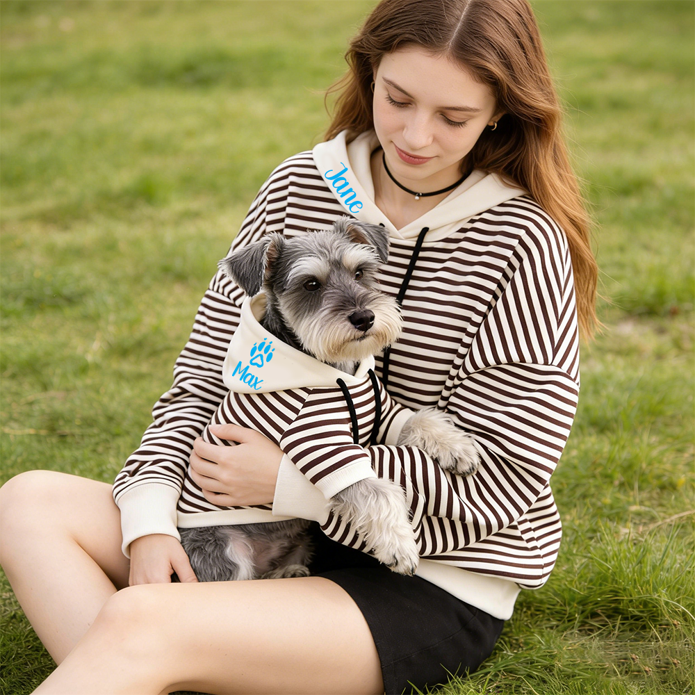 Personalized Name Pet & Owner Hoodie Set | inCloth08