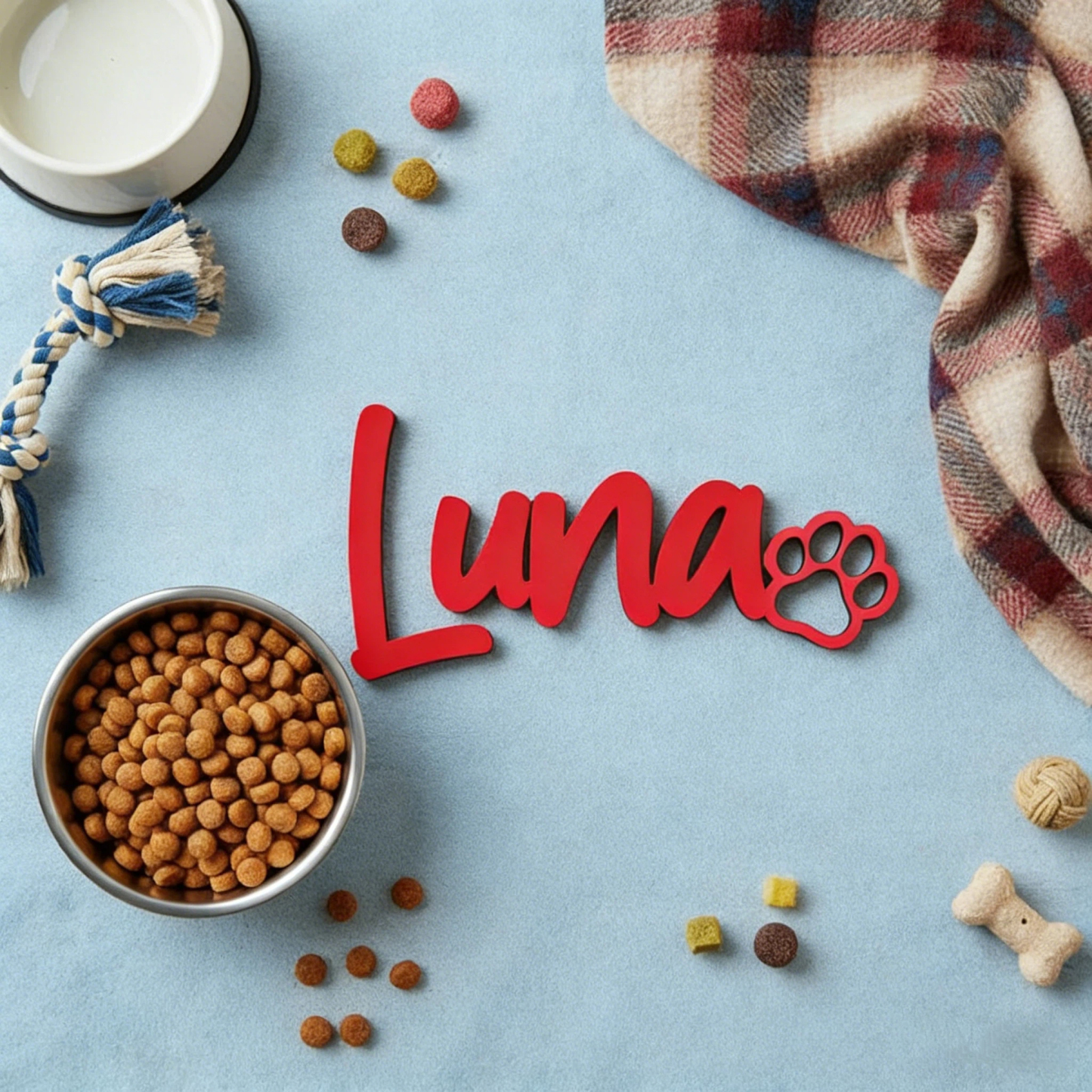 Personalized Name 3D Printed Pet Sign | inAccs12