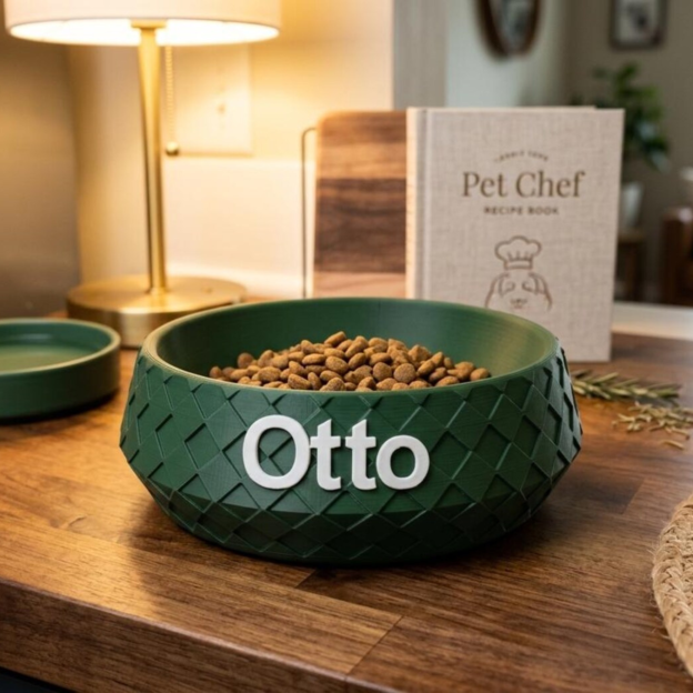 Personalized Name 3D Printed Pet Bowl | inAccs35