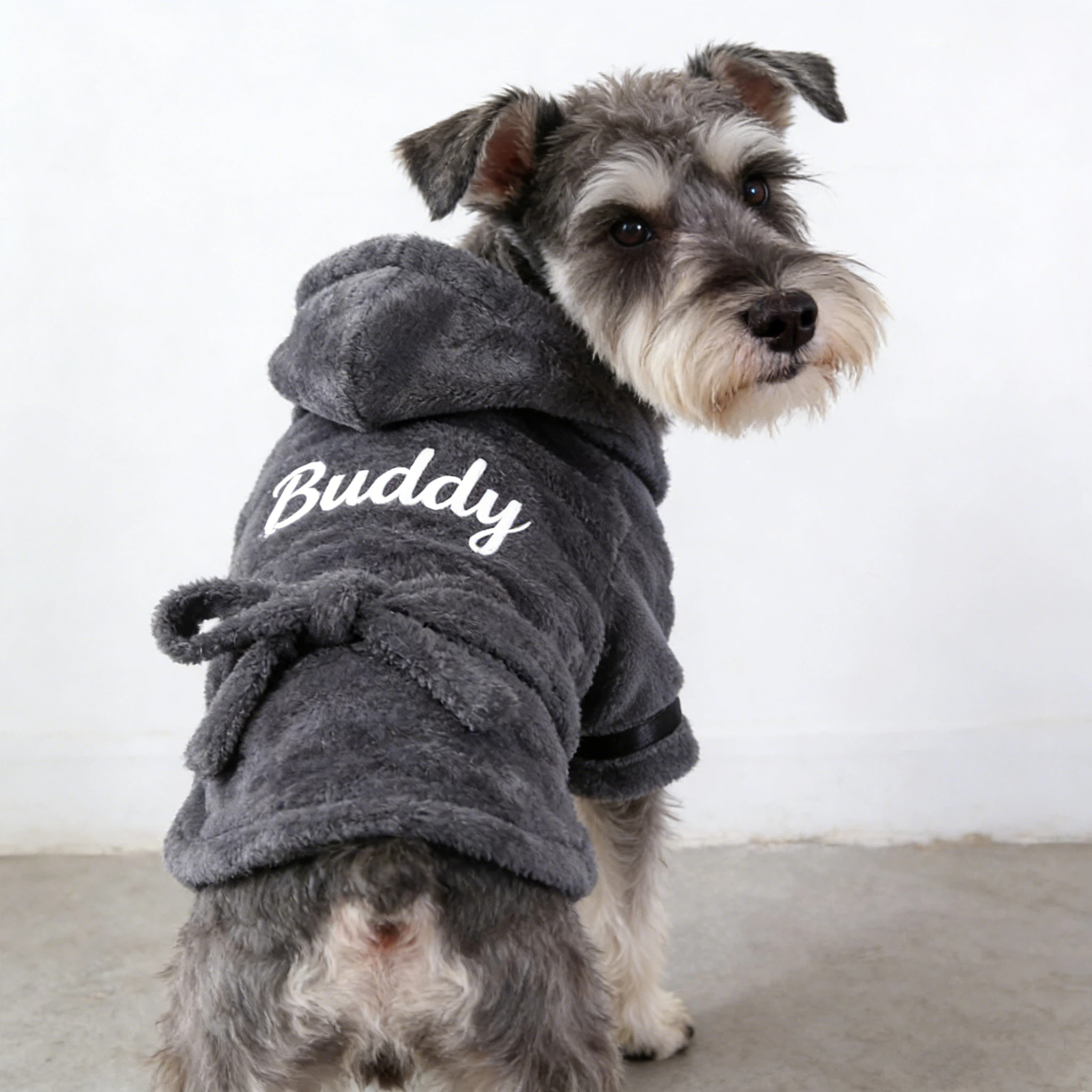 Personalized Embroidered Name Pet Bathrobe | inCloth23