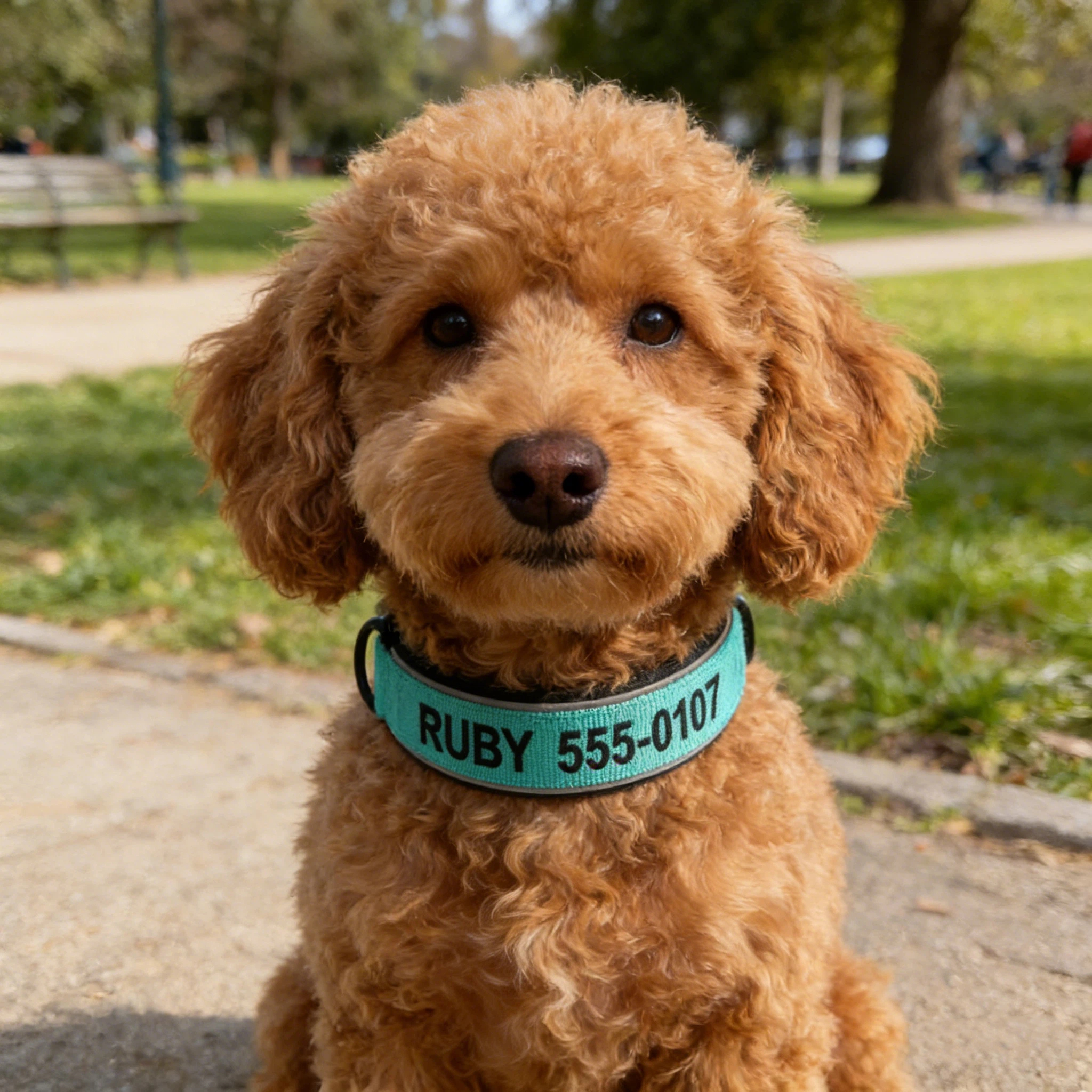 Personalized Embroidered Name Pet Collar with Phone Number | inAccs42