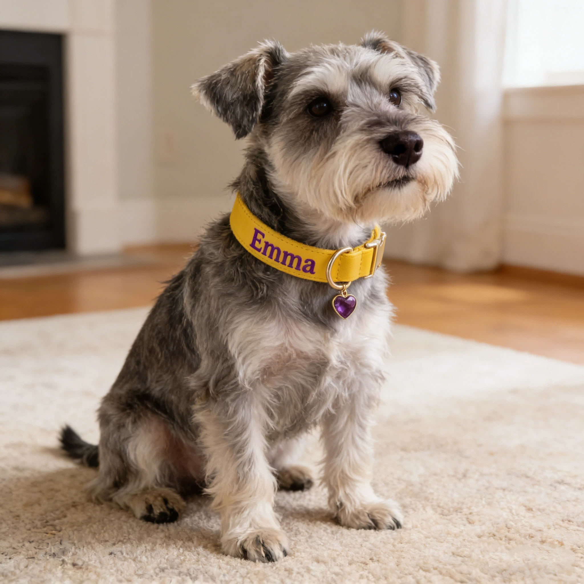 Personalized Embroidered Name Leather Pet Collar | inAccs34