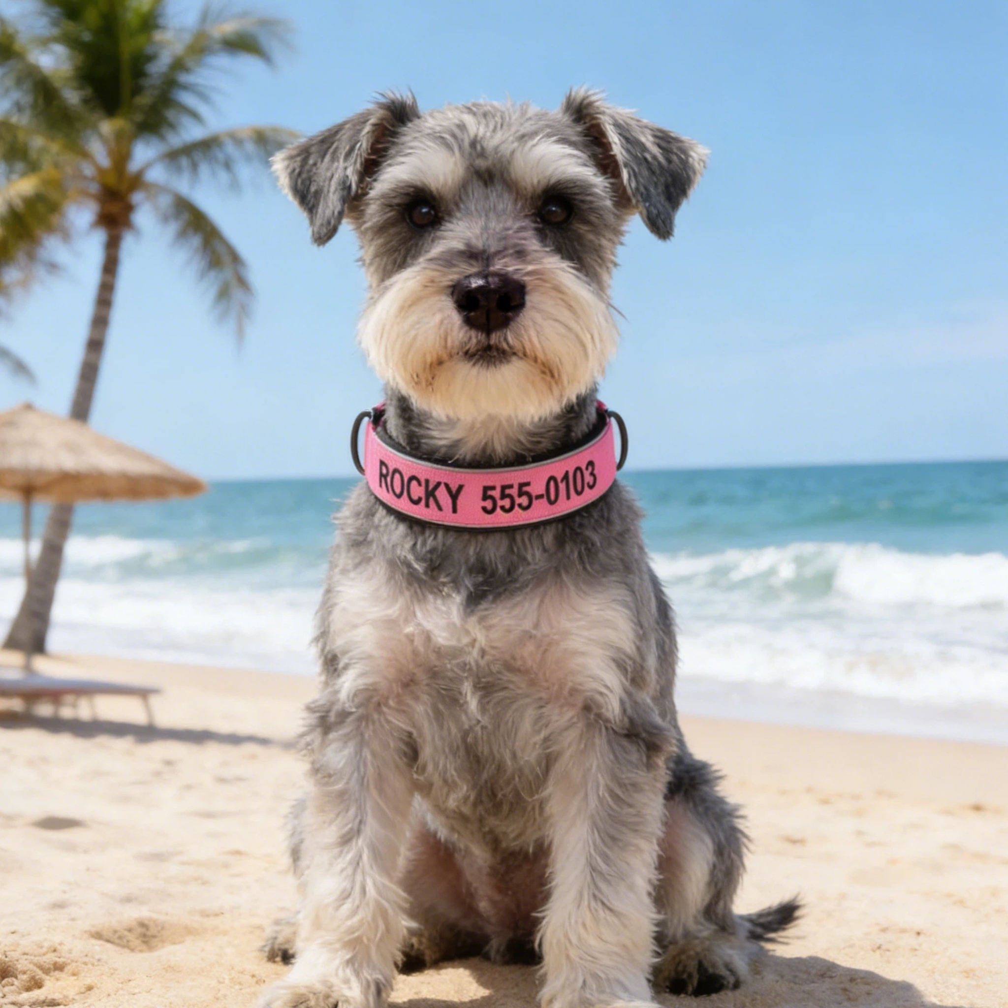 Personalized Embroidered Name Pet Collar with Phone Number | inAccs42
