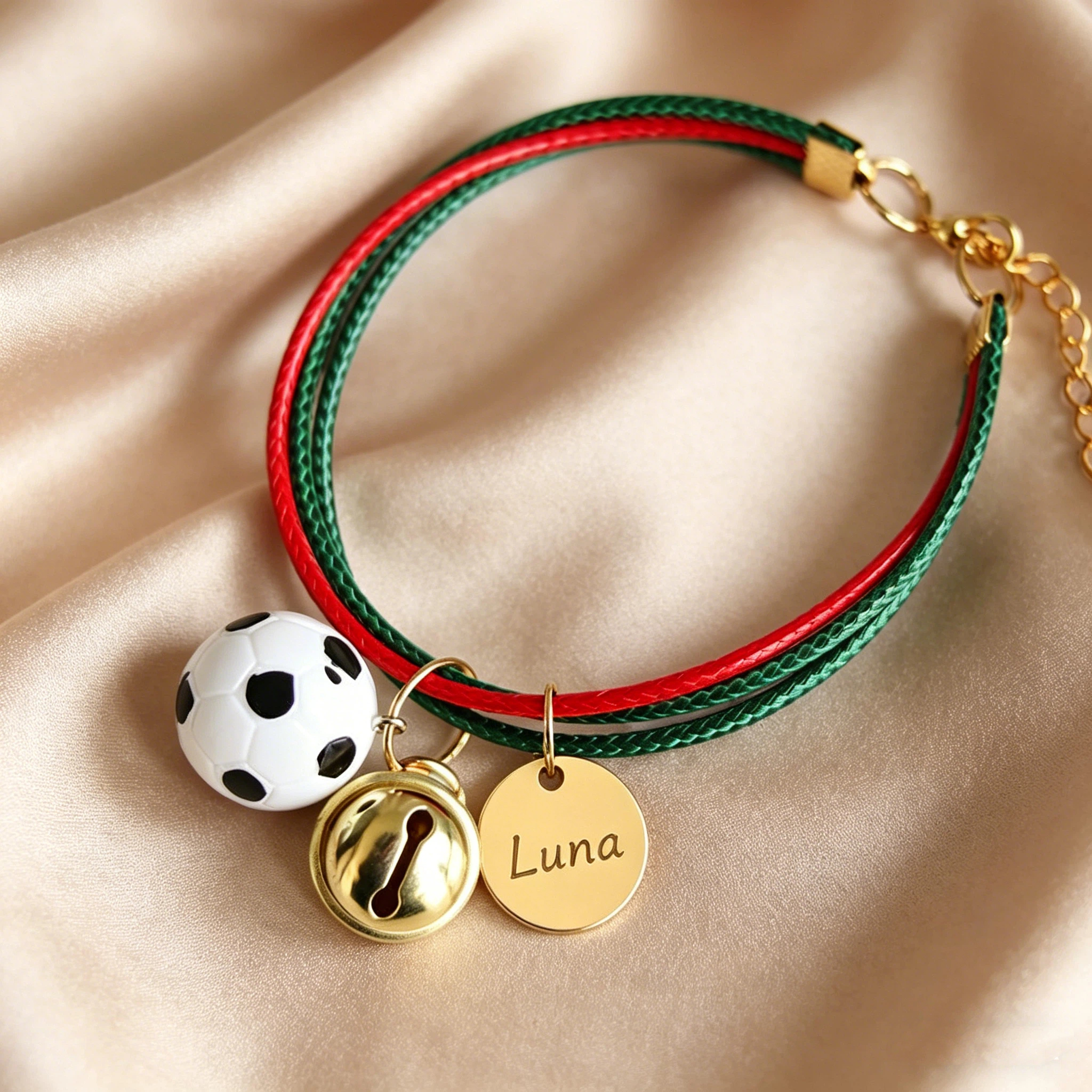 Personalized Engraved Name Soccer Pet Collar | inAccs50