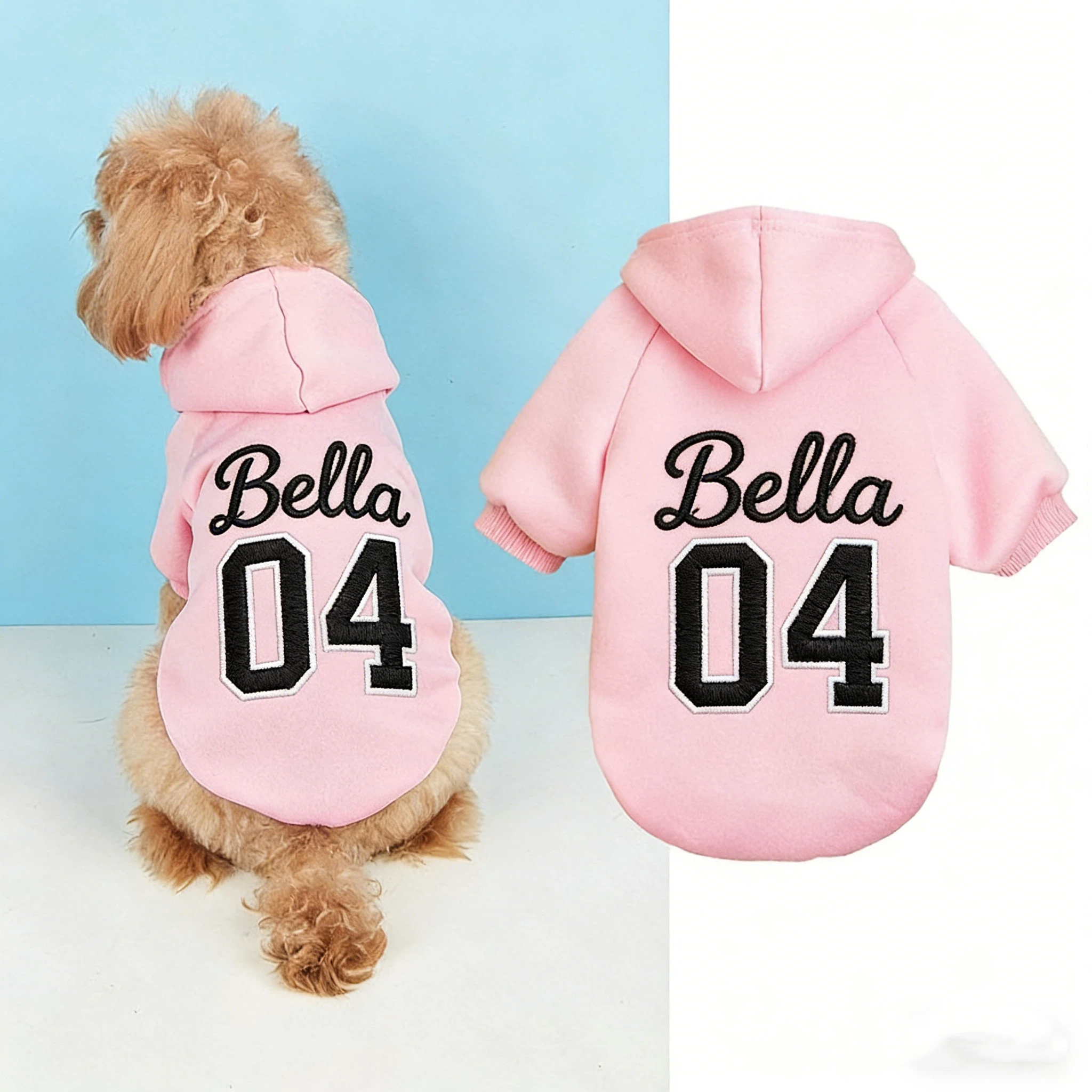 Personalized Embroidered Name Pet Birthday Hoodie | inCloth22