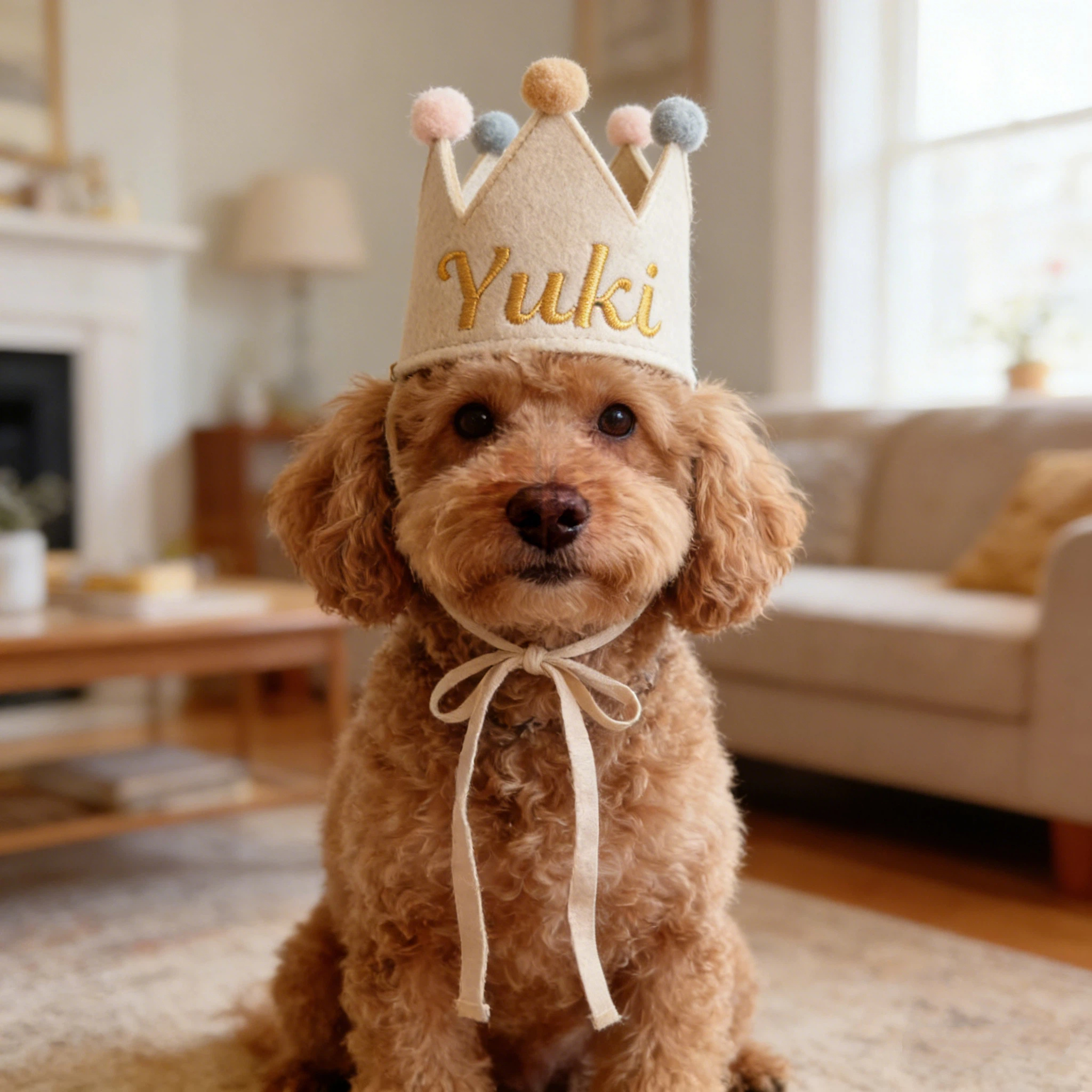 Personalized Embroidered Pet Birthday Crown | inAccs15