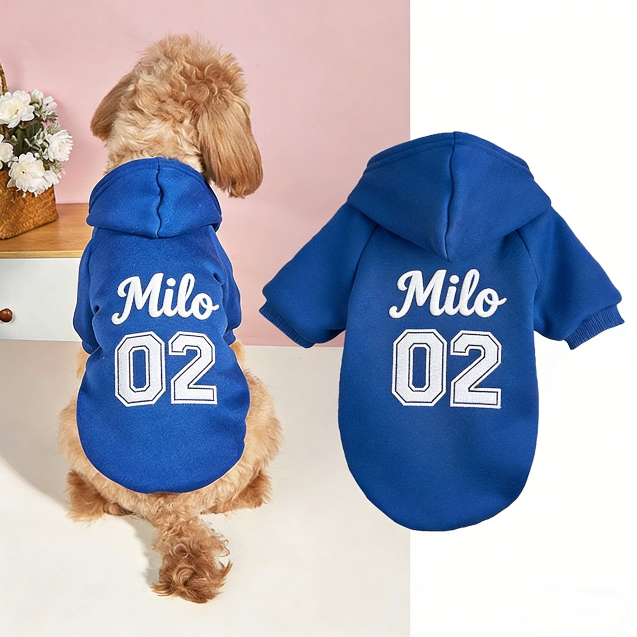 Personalized Embroidered Name Pet Birthday Hoodie | inCloth22
