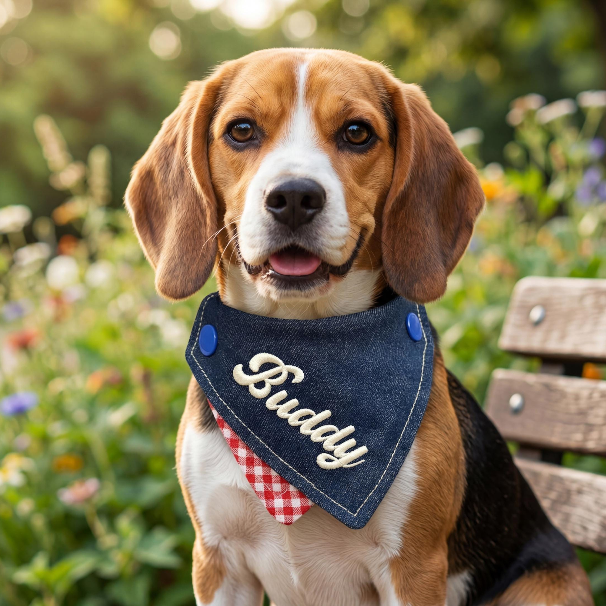Personalized Embroidered Name Pet Bandana | inAccs51
