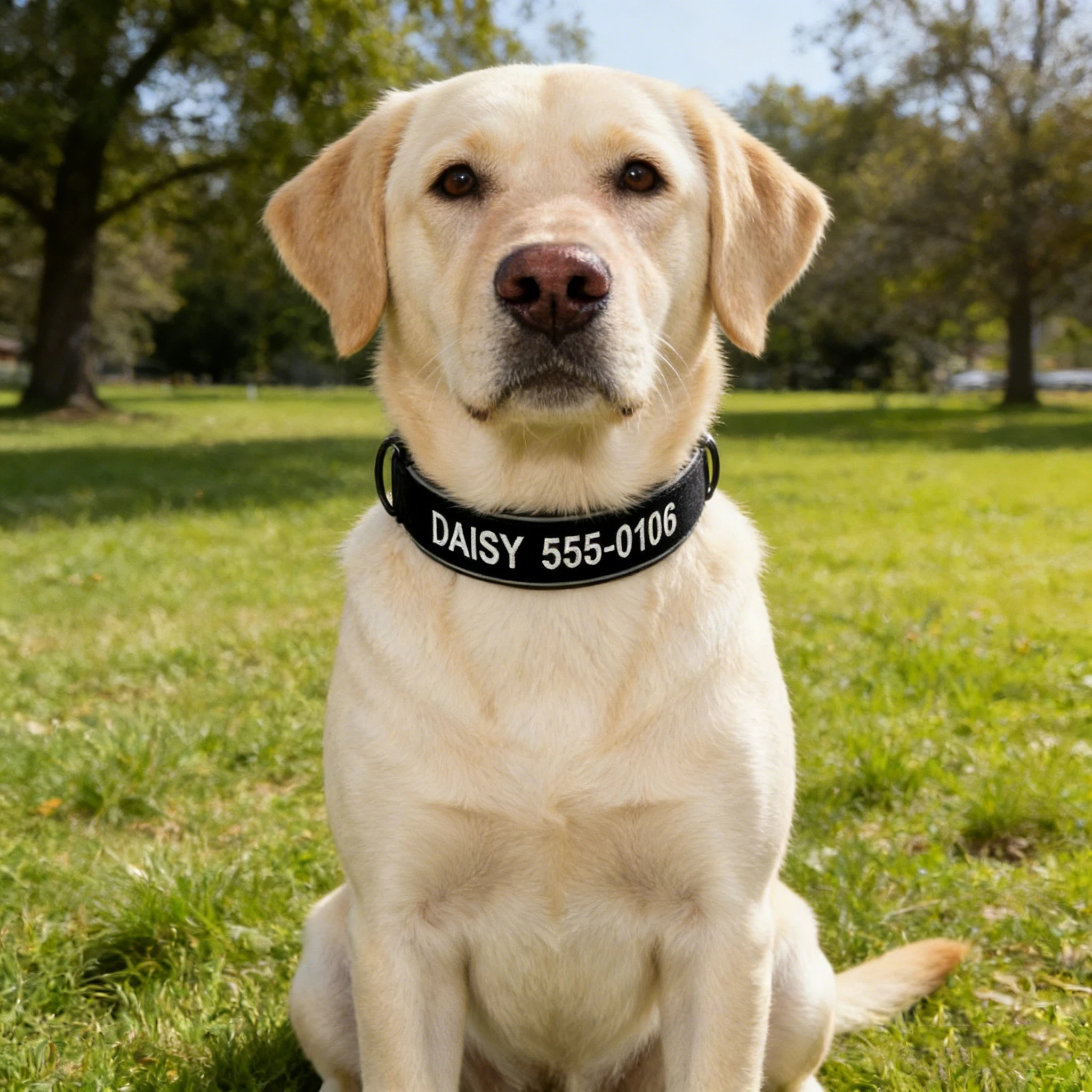 Personalized Embroidered Name Pet Collar with Phone Number | inAccs42