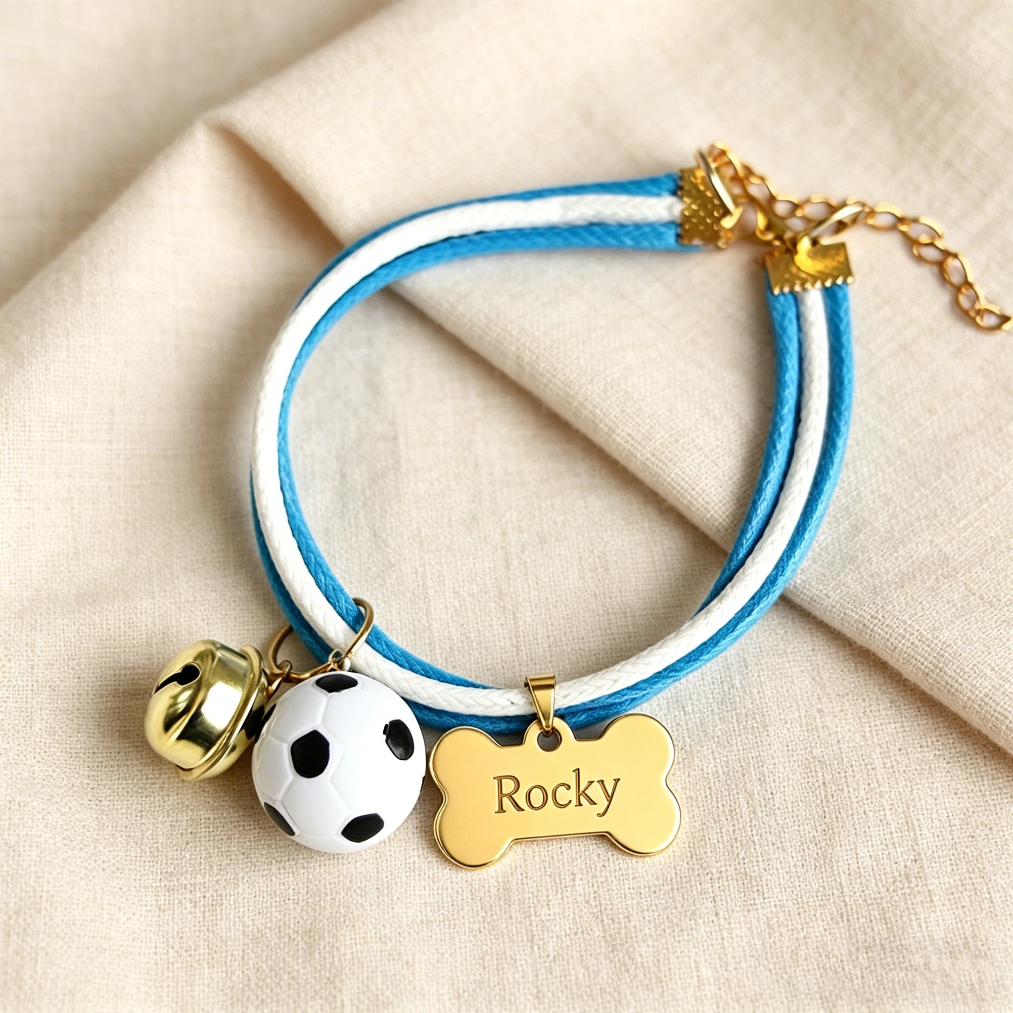Personalized Engraved Name Soccer Pet Collar | inAccs50