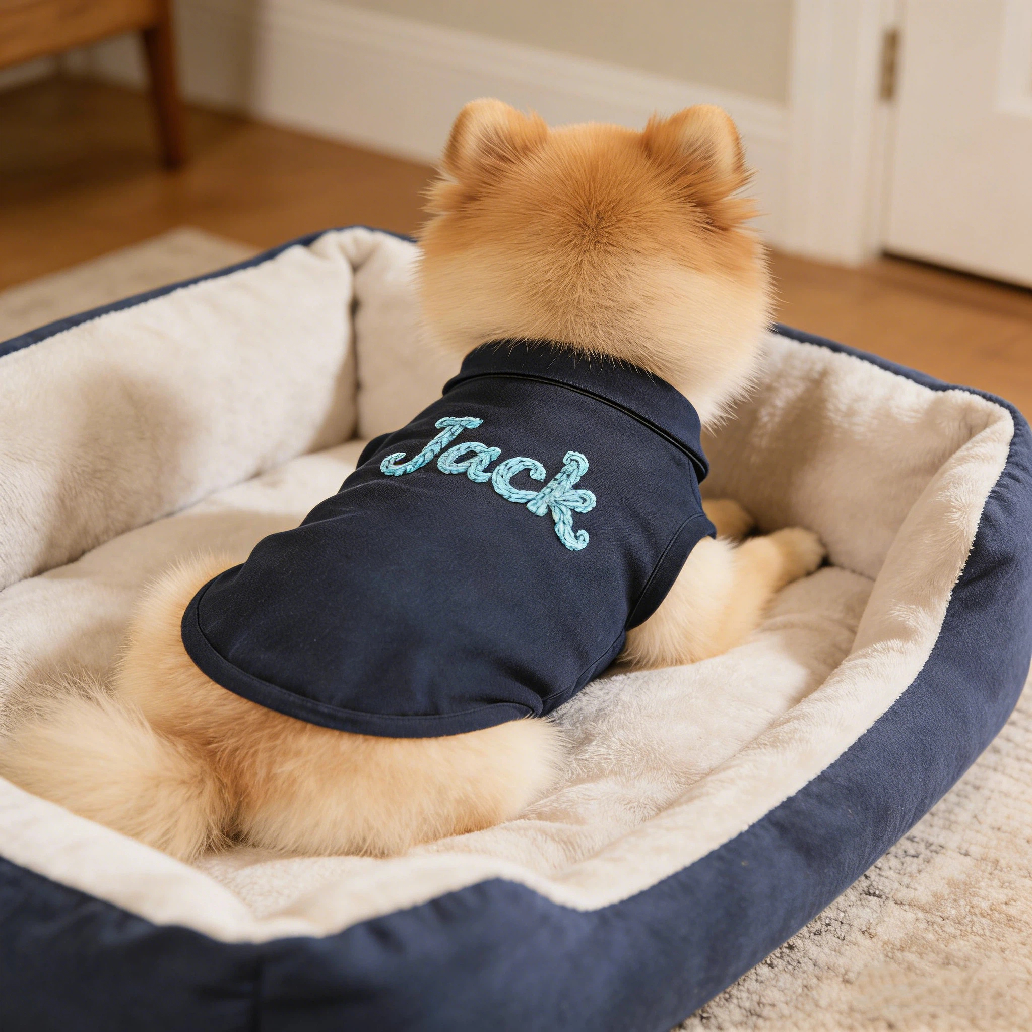 Personalized Embroidered Name Summer Sleeveless Dog Polo Shirt | inCloth78