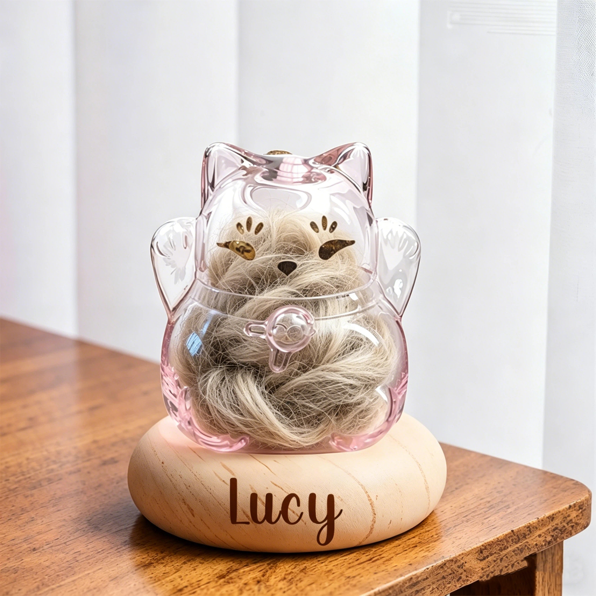 Personalized Pet Hair Memorial Jar | inAccs49