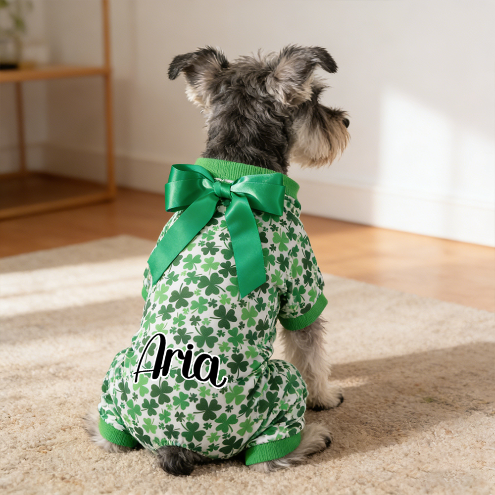 Personalized Pet Lucky St. Patricks Day Jumpsuit | inCloth07