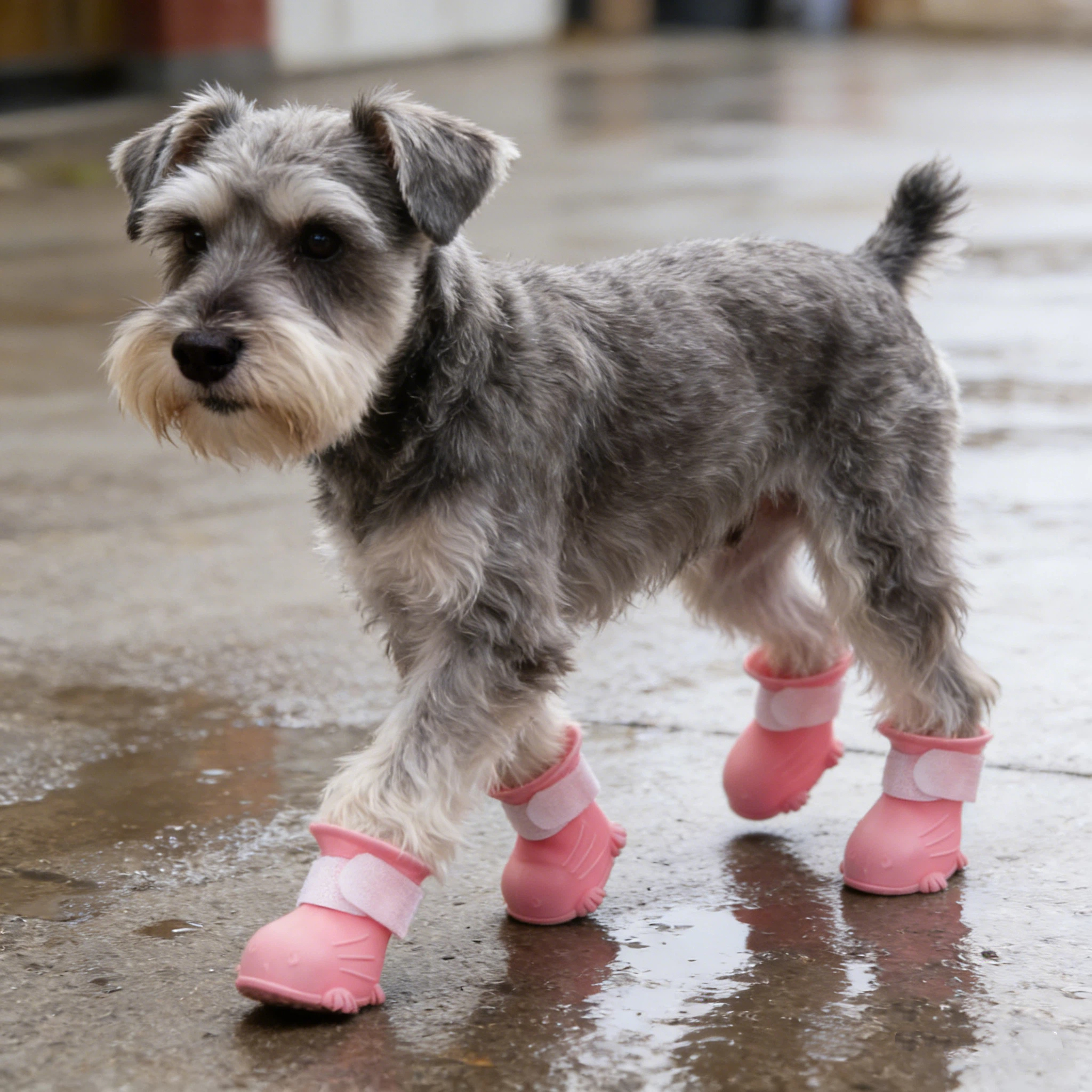 Waterproof Rubber Dog Boots with Non-Slip Sole | inAccs19