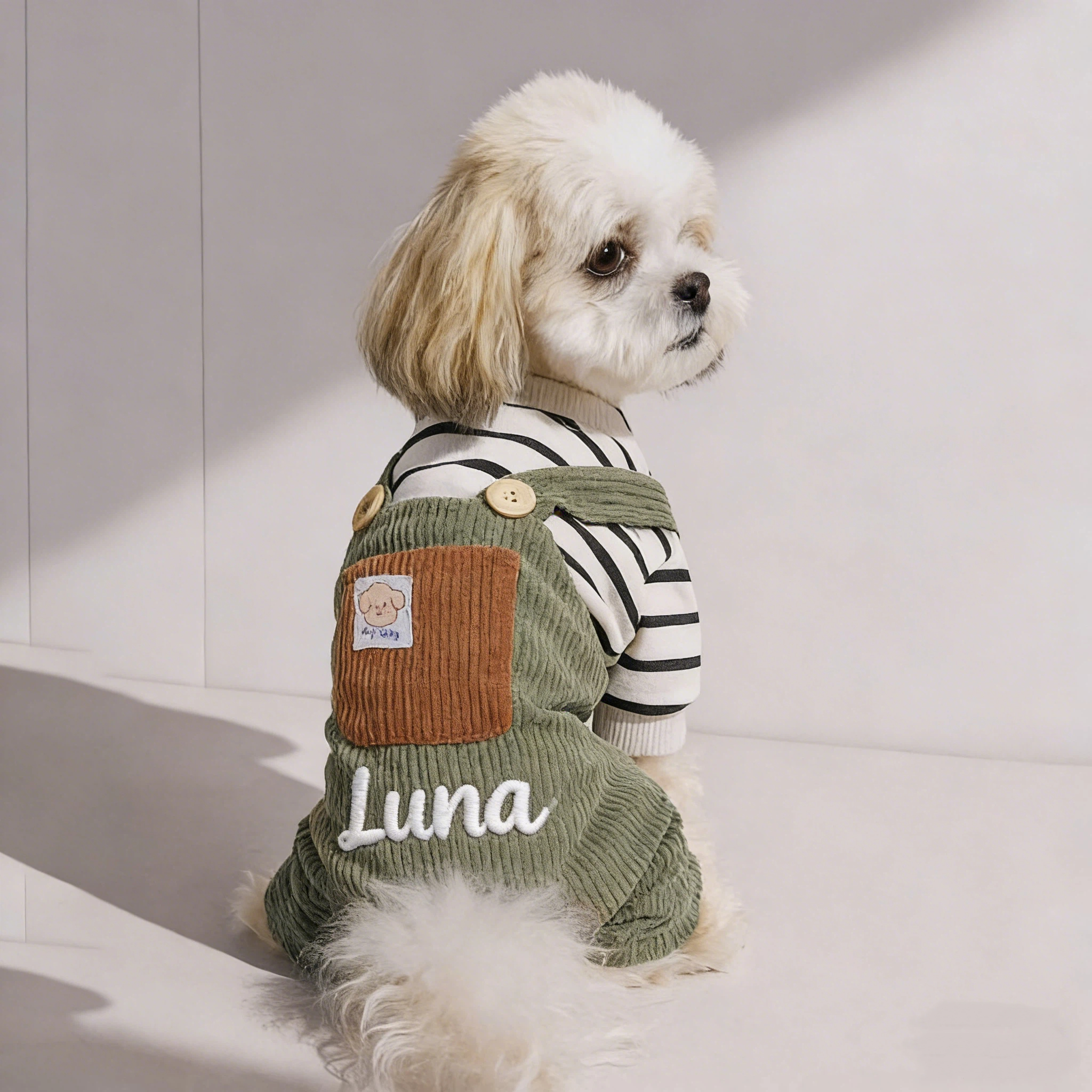 Personalized Embroidered Name Pet Jumpsuit | inCloth21