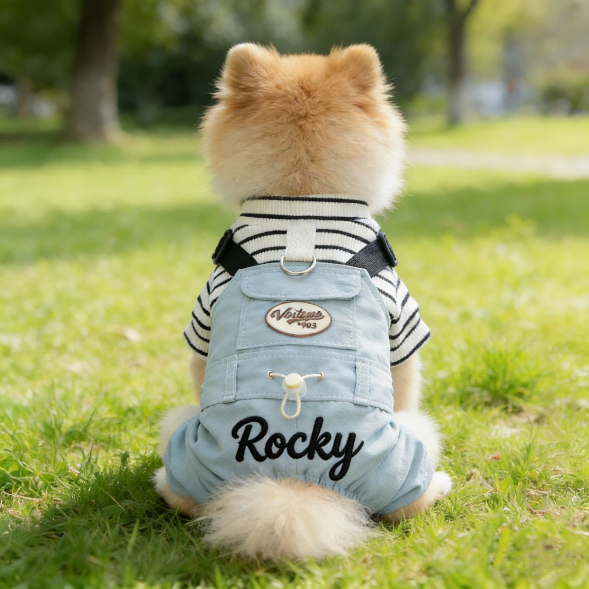 Personalized Embroidered Name Pet Jumpsuit | inCloth21