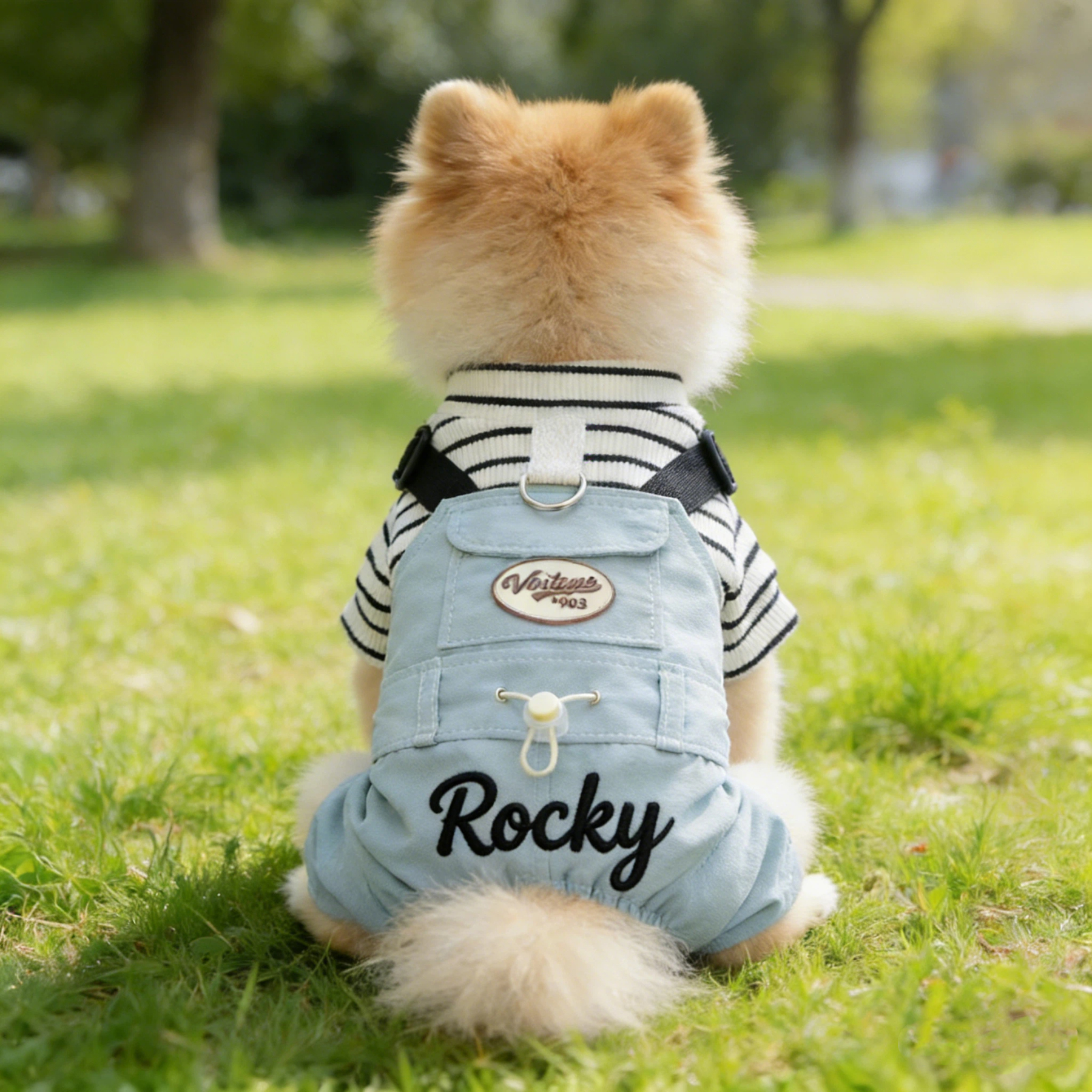 Personalized Embroidered Name Pet Jumpsuit | inCloth21