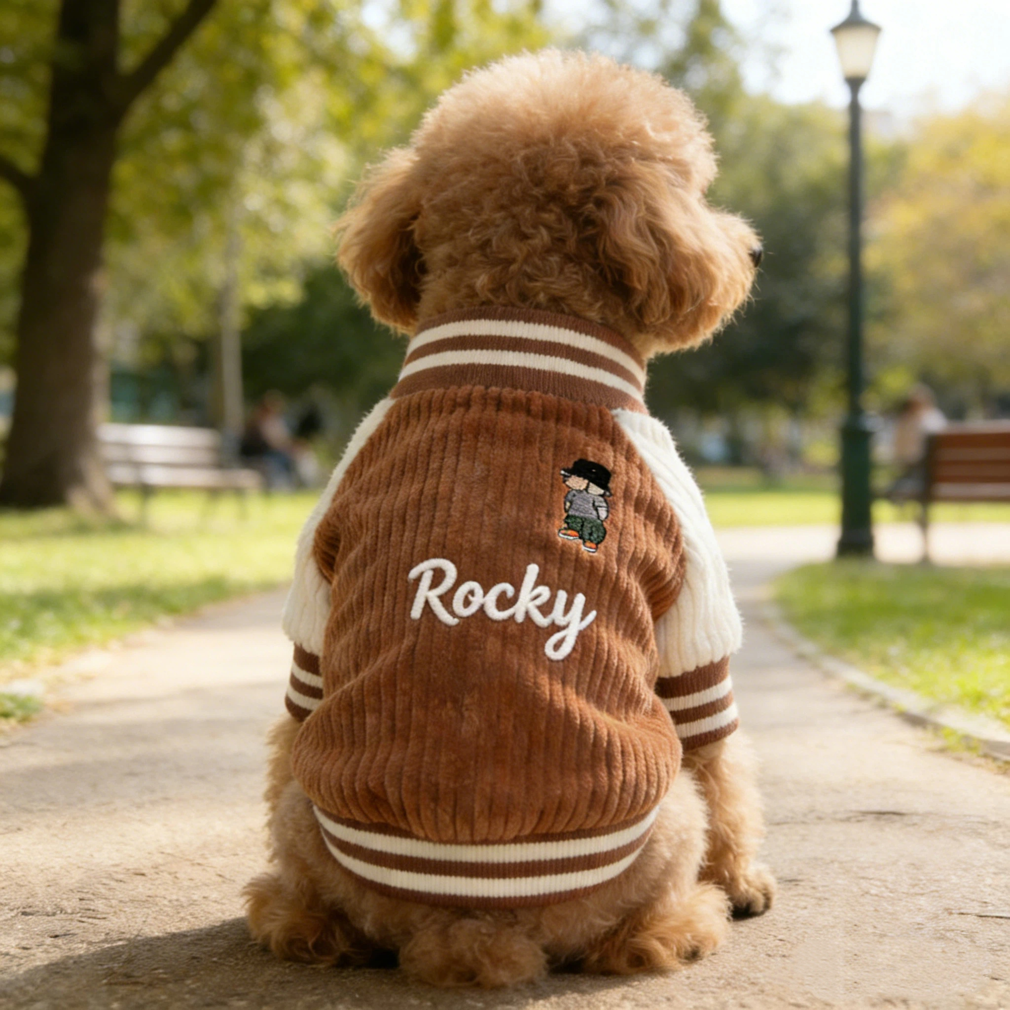 Personalized Embroidered Pet Baseball Jacket | inPet02
