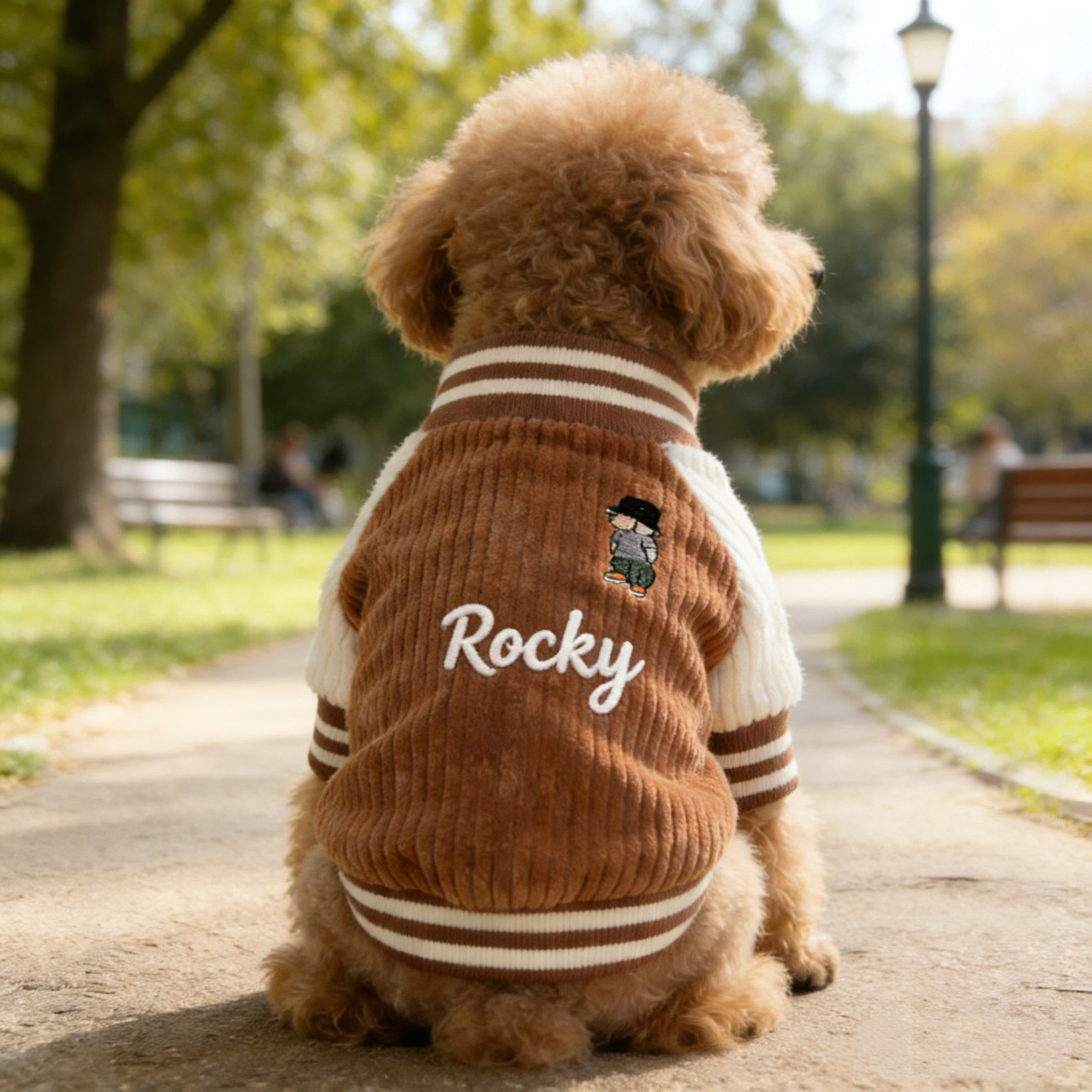 Personalized Embroidered Pet Baseball Jacket | inPet02