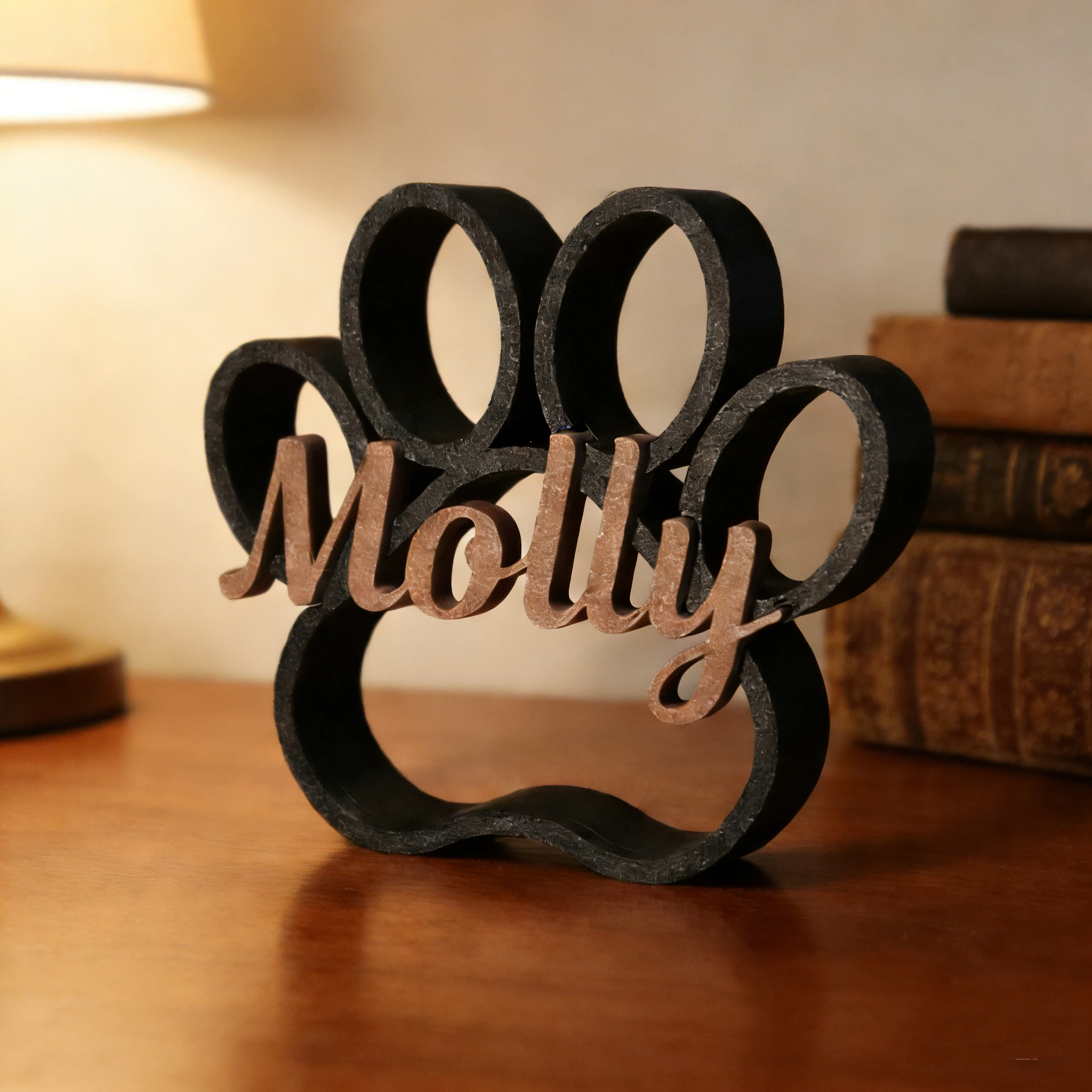 Personalized 3D Print Dog Paw With Name Ornament | inAccs29