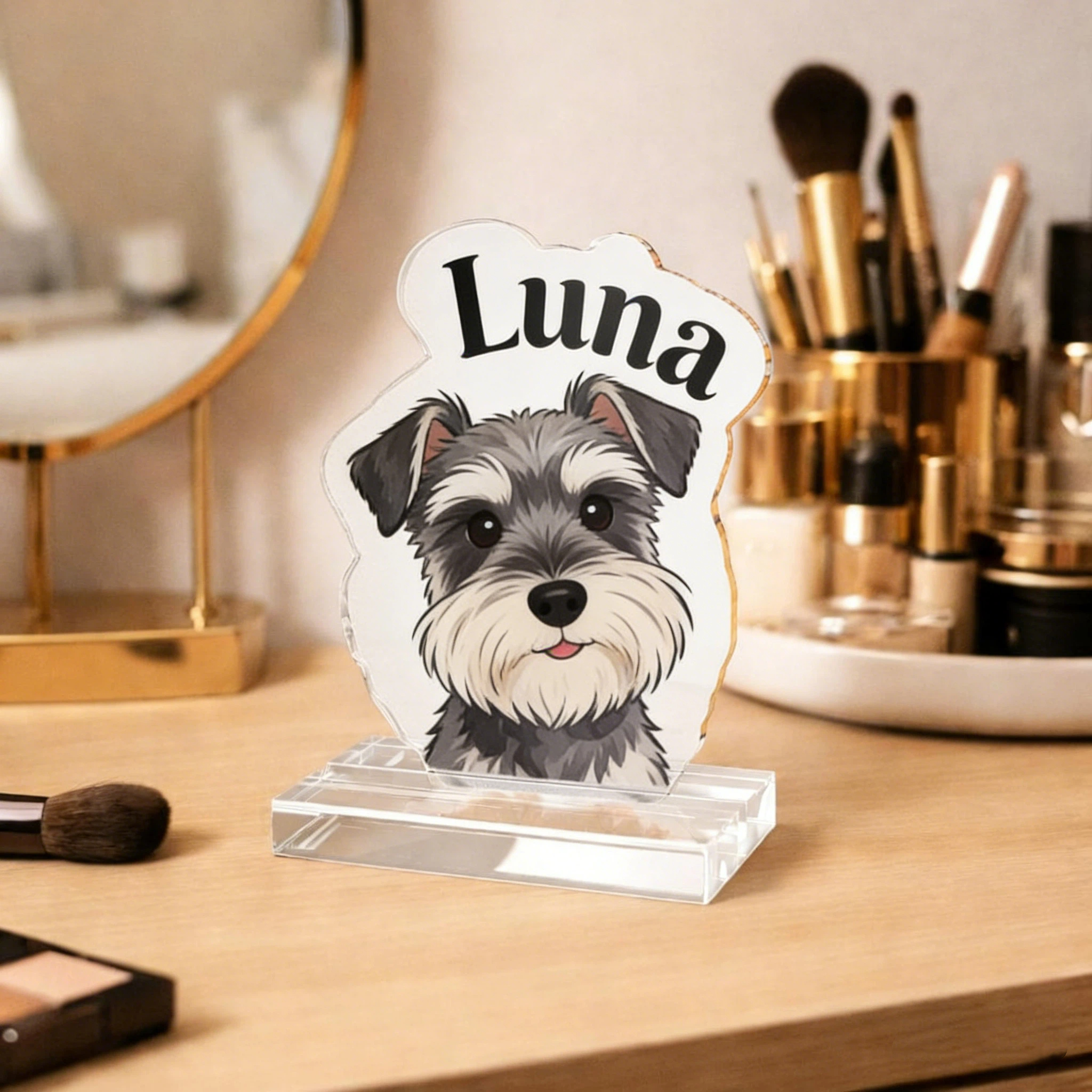 Personalized Acrylic Pet Portrait Statue Keepsake | inAccs39