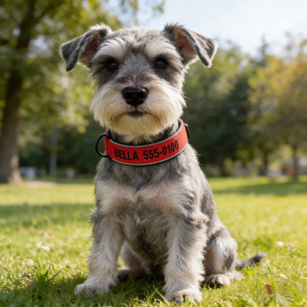Personalized Embroidered Name Pet Collar with Phone Number | inAccs42