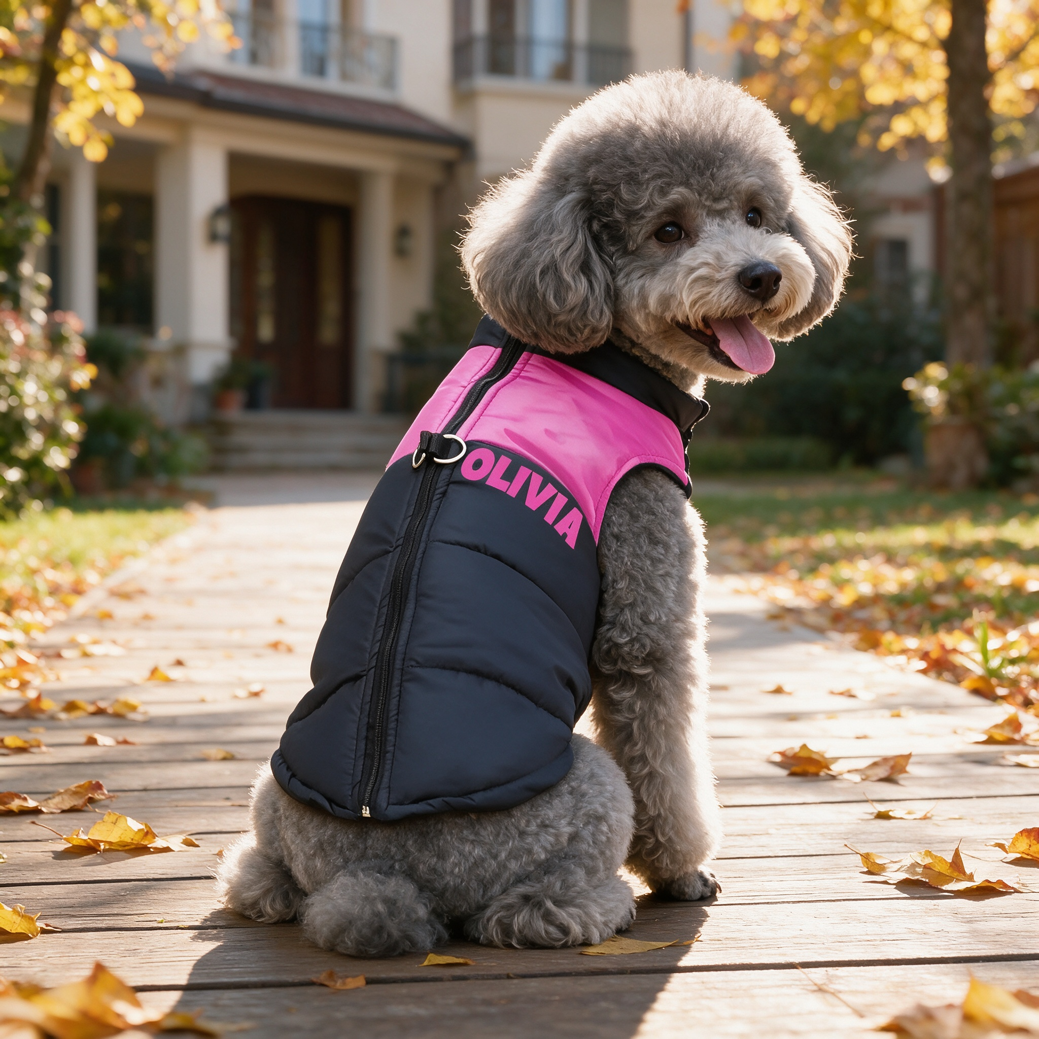 Personalized Pets Large Size Warm Puffer Vest | inPet16