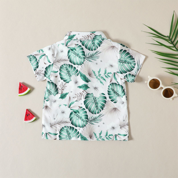 Personalized Boys Rain Forest Shirt and Shorts Set | inSet56