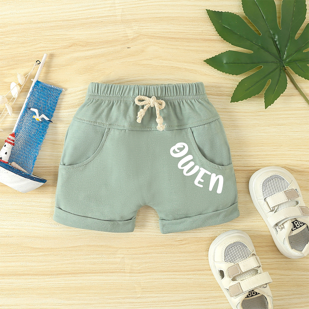 Personalized Boys Coconut Trees Shirt and Shorts Set | inSet6001