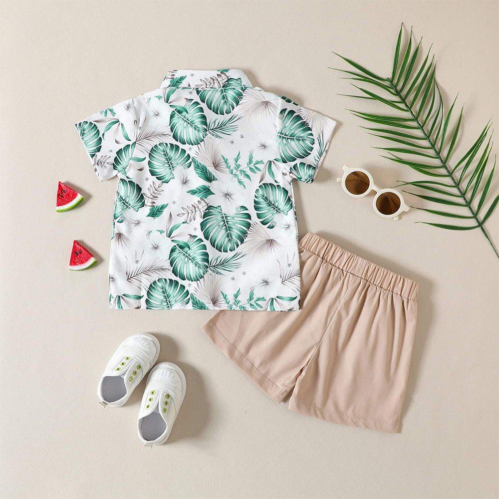 Personalized Boys Rain Forest Shirt and Shorts Set | inSet56