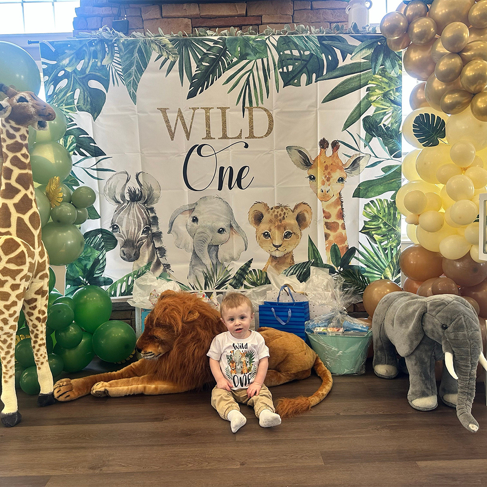 Personalized Forest Feral Floral Zoo Birthday T-Shirt | inTee19