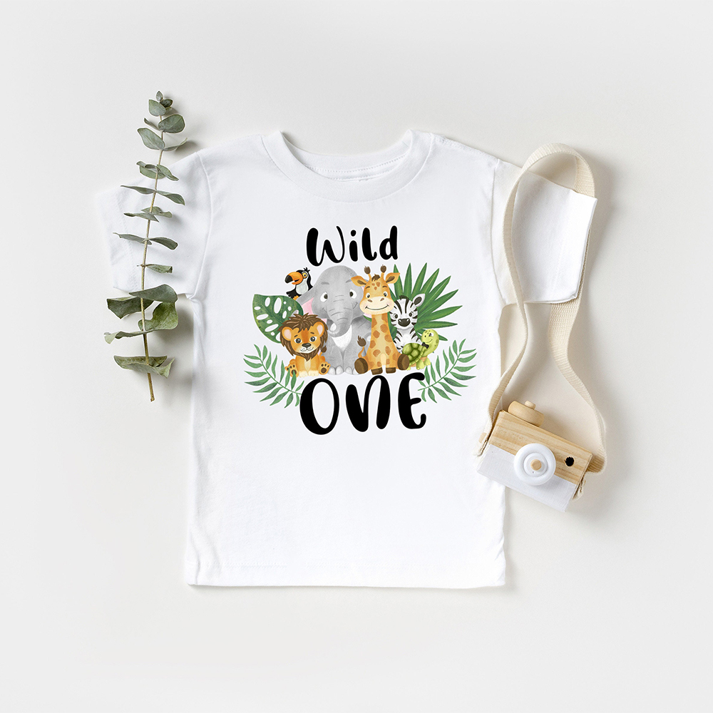 Personalized Forest Feral Floral Zoo Birthday T-Shirt | inTee19