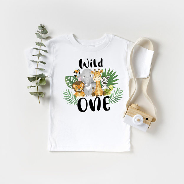 Personalized Forest Feral Floral Zoo Birthday T-Shirt | inTee19