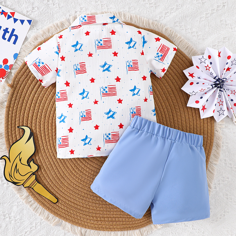 Personalized Boys The 4th of July Shirt and Shorts Set | inSet63
