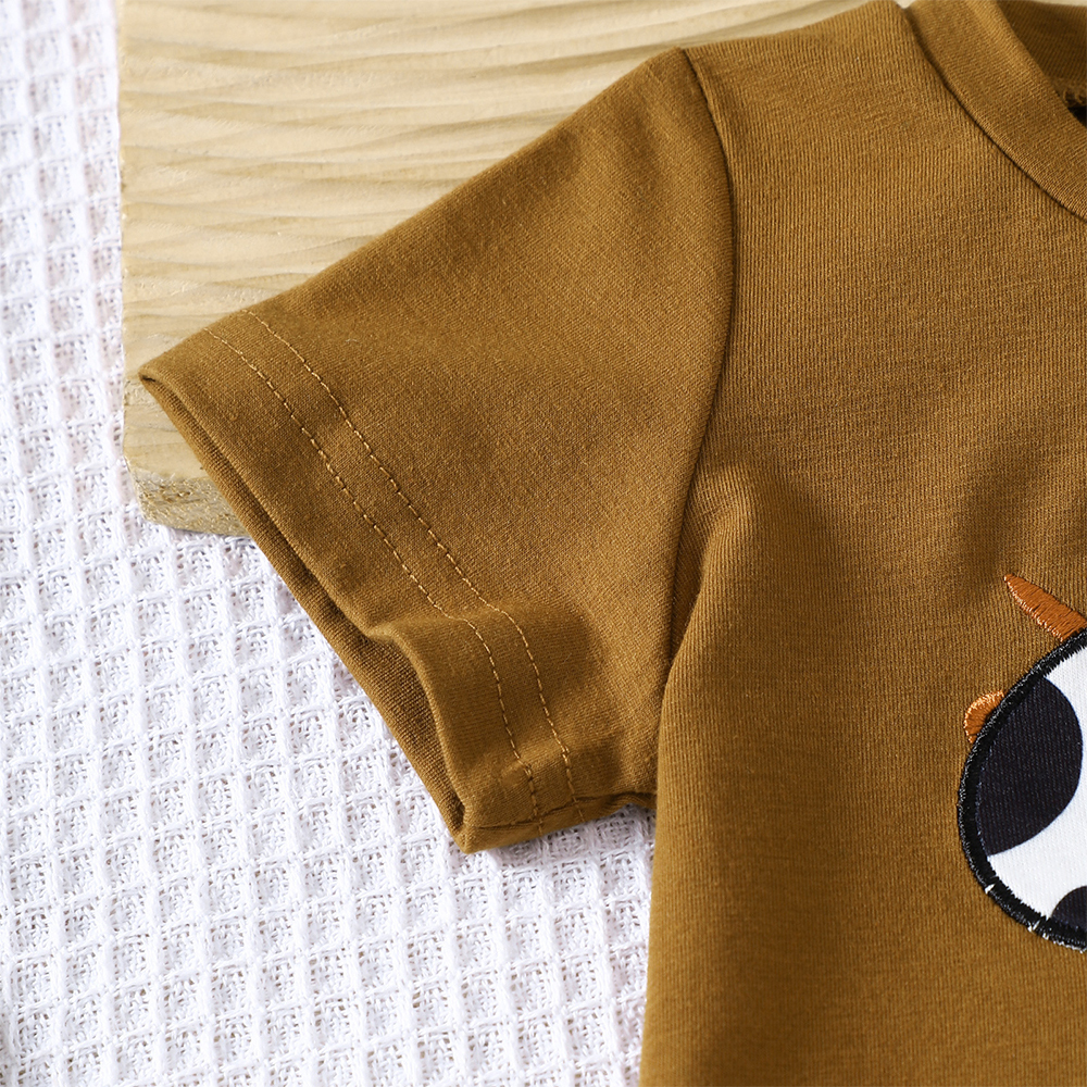 Personalized Kid Western Cowboy T-Shirt and Shorts Set | inSet61