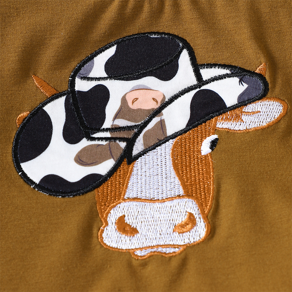 Personalized Kid Western Cowboy T-Shirt and Shorts Set | inSet61