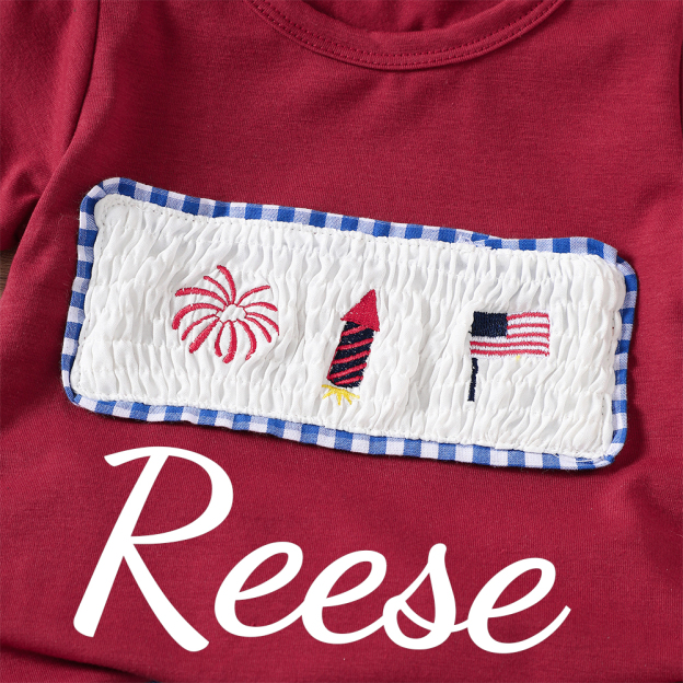 Personalized Kid The 4th Of July T-Shirt and Shorts Set | inSet57