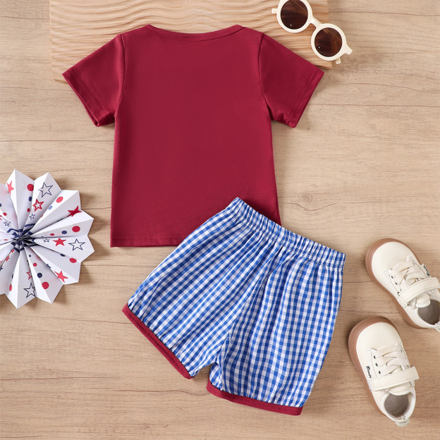 Personalized Kid The 4th Of July T-Shirt and Shorts Set | inSet57