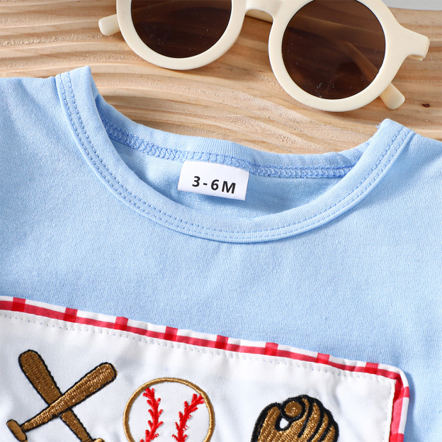 Personalized Kid Sport Theme T-Shirt and Shorts Set | inSet47