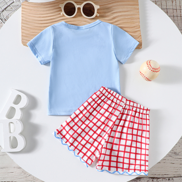 Personalized Kid Sport Theme T-Shirt and Shorts Set | inSet47