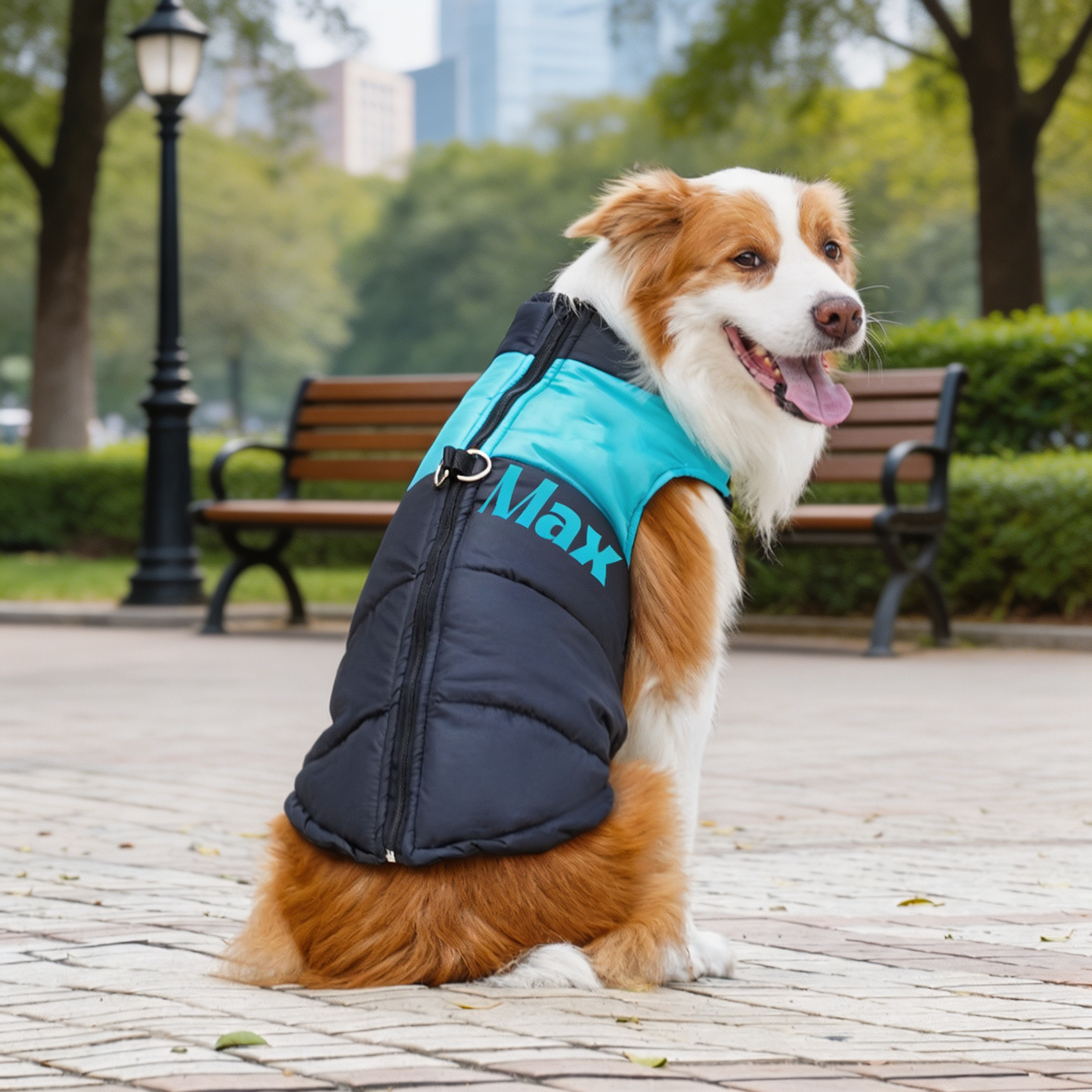 Personalized Pets Large Size Warm Puffer Vest | inPet16
