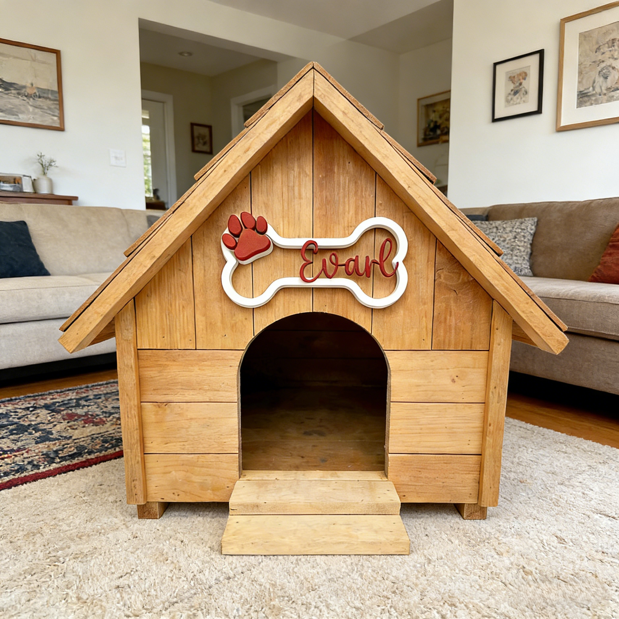 Personalized Name 3D Printed Pet Sign | KKPet436