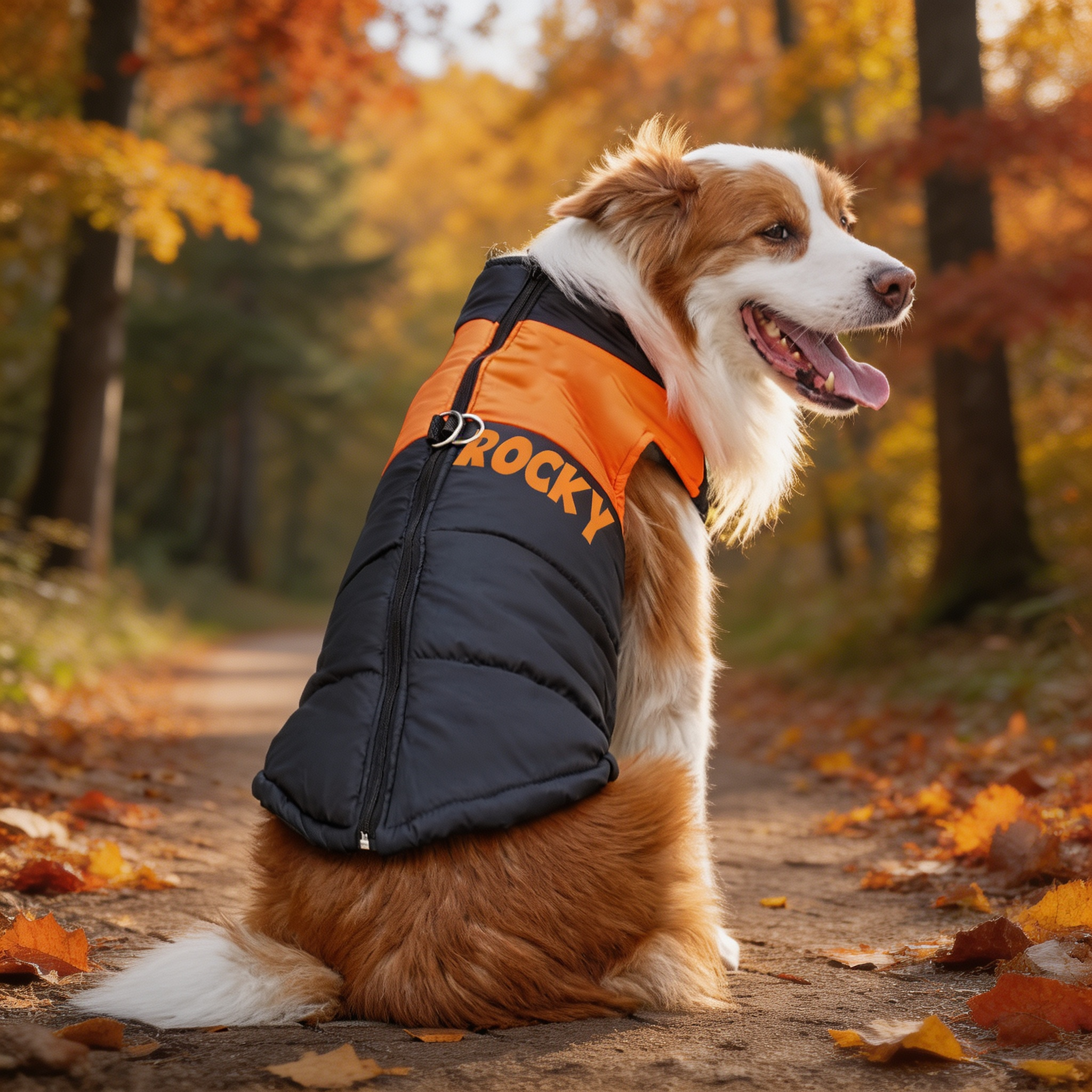 Personalized Pets Large Size Warm Puffer Vest | inPet16