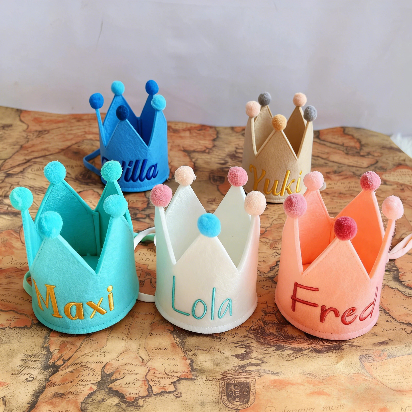 Personalized Embroidered Pet Birthday Crown | inAccs15