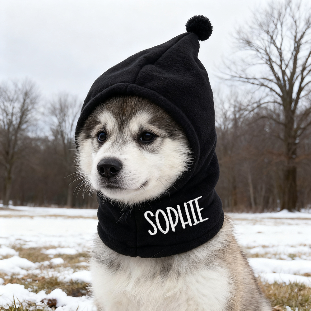 Personalized Embroidered Name Pet Plush Hat | KKPet350