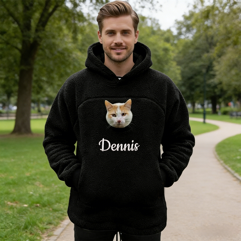 Personalized Embroidered Comfortable Pet Carrier Hoodie | KKCloth338