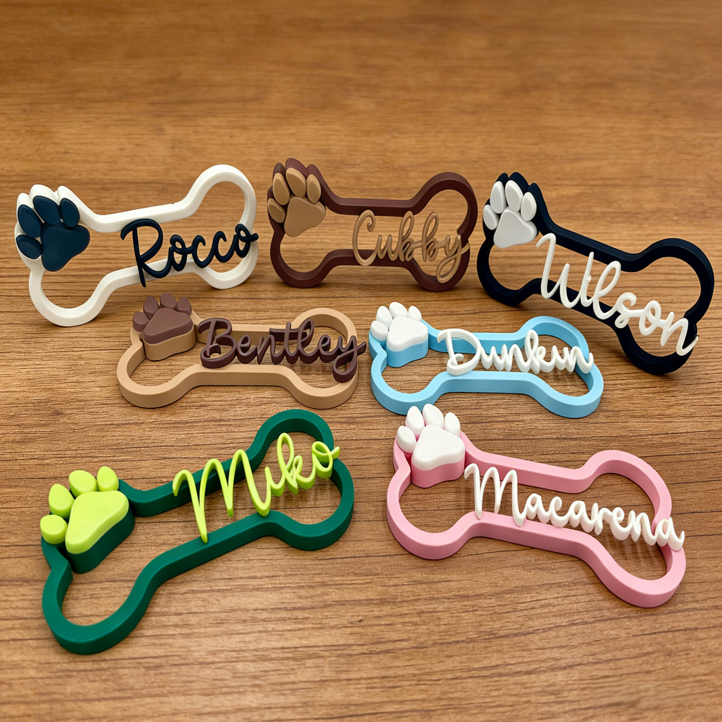 Personalized Name 3D Printed Pet Sign | inPet04